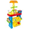 Toy Time Kids Fresh Market Stand Wooden Grocery Store Playset with Toy Cash Register and 28 Food Accessories 280058ONW